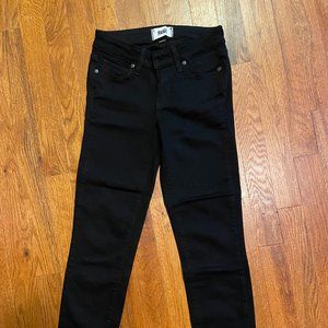 PAIGE Petite 23W Black Jeans